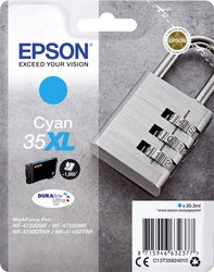 Epson atrament T3592, 35XL tusz oryginalny  Cyjan C13T35924010