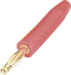 Wtyk lamelowy Złącze męskie proste Średnica pinu: 2 mm czerwony Schnepp FK 2000 1 szt.