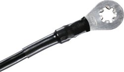 Rurka termokurczliwa bez kleju HellermannTyton TCN20X-2,4/0,8-BK 300-73130, 2:1, od 2.40 mm do 1.20 mm, 1 m