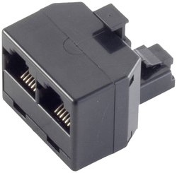 Shiverpeaks BASIC-S Wtyk Western 6/4 do 2 Złącze Western 6/4, adapter stały Przejściówka, adapter Shiverpeaks BS71230 1 szt.