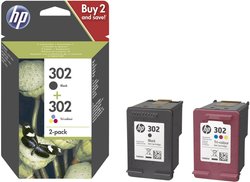 HP 302 Tusz Czarny, Cyjan, Magenta, Żółty X4D37AE tusz oryginalny HP 302 atrament Combi-Pack tusz oryginalny Czarny, Cyjan, Magenta, Żółty X4D37AE Tusz