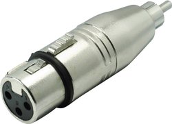 Adapter XLR złącze żeńskie XLR - złącze męskie RCA/cinch Mono Kash 55061 1 szt.
