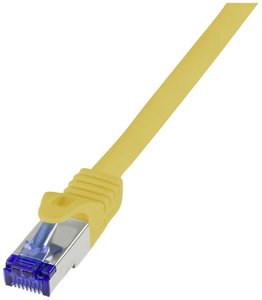 Kabel LAN LogiLink C6A077S, 1 szt., RJ45, CAT 6a, S/FTP, 5.00 m, żółty