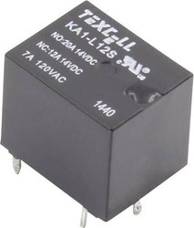 Przekaźnik drukowany Texcell KA1-L12S 1405598, monostabilny, 1 cewka, 16 V/DC, 250 V/AC, 25 A, 1 szt.