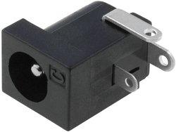 Złącze niskonapięciowe Cliff Złącze męskie niskonapięciowe Cliff DC-10A złącze żeńskie do wbudowania poziomego  6.3 mm 1 szt.