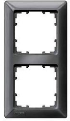 Siemens Osprzęt elektroinstalacyjny 2 x Ramka  Delta karbonowy 5TG25526