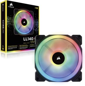 Corsair LL140 RGB Dual Light Loop Wentylator do obudowy PC czarny, rgb (S x W x G) 140 x 140 x 25 mm z podświetleniem LED