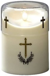 Konstsmide 1869-180 Świeca LED Światło pamięci ciepła biel LED kremowo-biały Timer, z przełącznikiem