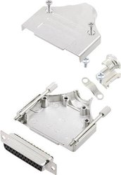 Zestaw listew żeńskich D-Sub encitech MHDM-25-DBS-K 6355-0005-13, rzędy: 2, styki: 25, 180 °, 1 zest.