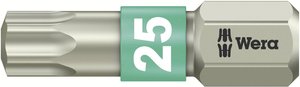 Bit Torx T 25 Wera 3867/1 TS TX 25 X 25 MM 05071035001 D 6.3 1 szt.