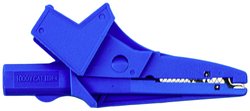 Zacisk krokodylowy Testboy  96724000   niebieski 1 szt.