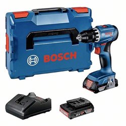 Wiertarko-wkrętarka akumulatorowa Bosch Professional GSR 18V-45 06019K3203 18 V 2.0 Ah zaw. 2 akumulatory, zaw. ładowarkę, zaw. walizkę