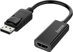 Przejściówka, adapter DisplayPort, HDMI Hama 00200335, [1x złącze męskie angielskie - 1x złącze męskie DisplayPort]