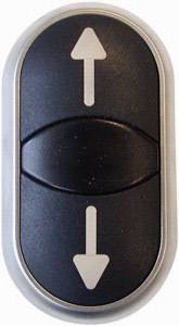 Przycisk podwójny Eaton M22-DDL-S-X7/X7 płaski, okrągły    1 szt.
