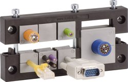 Ramka na przepusty kablowe KEL Icotek, KEL 24/7, 42247, (D x S x W) 147 x 58 x 17 mm, czarny, 1 szt.