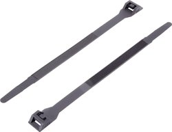 Opaska kablowa TRU COMPONENTS TC-DK-265BK203 1592783, 265 mm, poliamid 6.6, 1 szt.