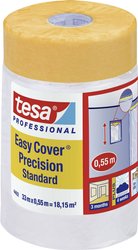 tesa Easy Cover® 4402 Precision Standard Film to sprytne rozwiązanie 2-w-1 ze zintegrowaną taśmą malarską Folia ochronna tesa tesa Easy Cover® 04402-00003-01  (D x S) 33 m x 55 cm 33 m 1 szt.