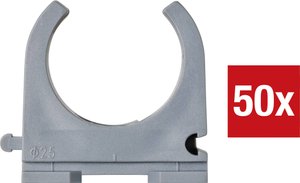 Zacisk TRU COMPONENTS TC-9859376 EN25  25 mm szary 50 szt.