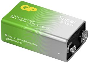 Bateria 9V GP Alkaline Super 9V 1 sztuka Bateria 9 V GP Batteries Super, 1 szt.