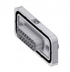 Złącze żeńskie D-Sub Deltron Connectors DTSWM15SZ/2M85UN, rzędy: 2, styki: 15, 180 °, 1 szt.