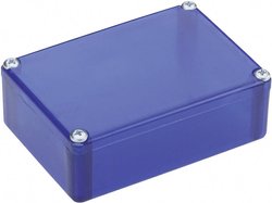 Obudowa uniwersalna Strapubox 2024BL, ABS, niebieski (przezroczysty), (D x S x W) 72 x 50 x 26 mm, 1 szt.