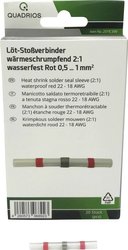 Złącze doczołowe Quadrios 2011C399 2011C399, z pełną izolacją , 0.5 - 1 mm², 40 mm, 20 szt.