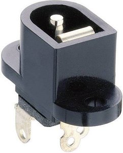 Gniazdo zasilające montażowe Lumberg NEB/J 25, 1 A, 12 V, 2.35 mm, 2-pin