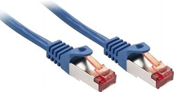Kabel LAN LINDY 47350, 1 szt., RJ45, 0.30 m, niebieski