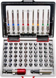 Bity TOOLCRAFT  1613609 71 Teile płaski, krzyżakowy Phillips, krzyżakowy Pozidriv, wewnętrzny sześciokąt, profil T