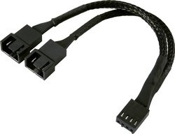 Kabel Renkforce RF-4503744 [1x złącze męskie wentylatora PC 3-pin - 2x złącze żeńskie do wentylatora PC 4-pin] 0.15 m