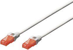 Kabel krosowy DIGITUS Professional CAT 6 U-UTP, LSZH, AWG 26/7, skrętka, długość 0,25 m, biały Kabel LAN Digitus DK-1617-0025/WH, 1 szt., RJ45, CAT 6, U/UTP, 0.25 m, biały