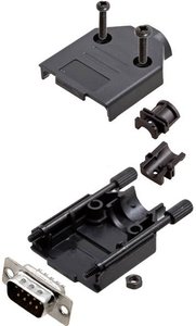 Zestaw listew męskich D-Sub TRU COMPONENTS TCDTPKP09DMPK 7708820, rzędy: 2, styki: 9, 180 °, 1 szt.