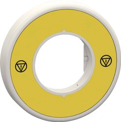 Podświetlana tabliczka do wyłącznika awaryjnego/zatrzymania awaryjnego Uchwyt tabliczki Schneider Electric ZBY9W3B230 (Ø) 60 mm  1 szt.