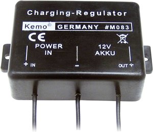 Kontroler naładowania akumulatorów Kemo, 13.8-14.2 V, 1.5 A