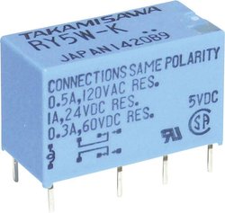 Przekaźnik miniaturowy DIL Takamisawa RY-05W-K 5 V/DC 2 x zestyk przełączny