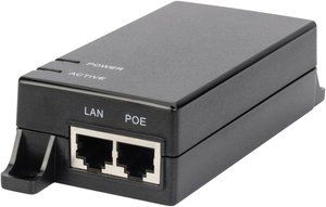 Wtryskiwacz Gigabit Ethernet PoE, piny zasilania 802.3af: 4/5 (+), 7/8 (-), 15,4 W Digitus DN-95102-1 Injektor PoE 10 / 100 / 1000 MBit/s IEEE 802.3af (12.95 W)