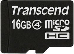 Karta pamięci microSDHC Transcend TS16GUSDC4, 16 GB, Class 4, 20 MB/s / 5 MB/s