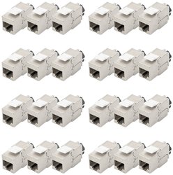 Moduł keystone DIGITUS Professional CAT 6A, ekranowany, zestaw = 24 szt. Moduł RJ45 CAT 6A Digitus DN-93617-24 Keystone