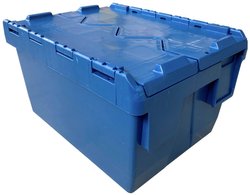 Skrzynia z pokrywą VISO DSW4321 (S x W x G) 400 x 200 x 300 mm niebieski 1 szt.