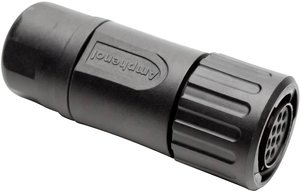 Złącze męskie okrągłe Amphenol RTS 6BS 12N 10S03, styki:10, 250 V, 7 A, 1 szt.