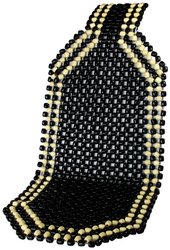 Drewniana poduszka na siedzisko w kolorze czarnym Chłodzący pokrowiec na siedzenie IWH 011140