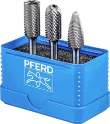 Zestaw frezów węglikowych 1312 Trzpień ø 6mm, nacięcie MICRO do obróbki precyzyjnej Zestaw frezów PFERD 1312 MICRO 21901312, 1 szt.