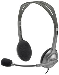 Zestaw słuchawkowy On Ear Logitech H111 981-000593 Stereo szary