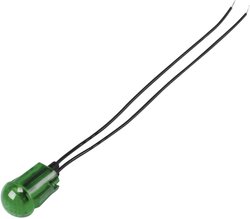Standardowa lampa sygnałowa z żarówką TRU COMPONENTS 1588085 12.50 mm 12 - 12 V/DC zielony 1 szt.