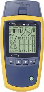 Tester okablowania Weryfikator okablowania MicroScanner² Tester kabli Fluke Networks MS2-100