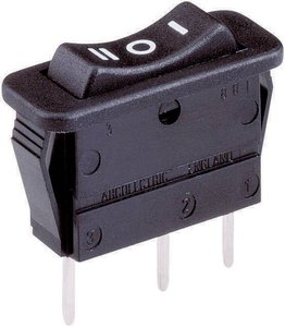 Przełącznik Arcolectric (Bulgin Ltd.) C 1522 VB AAB, 250 V/AC, 16 A, 1 x (wł)/wył/(wł), chwilowy/0/chwilowy, 1 szt.