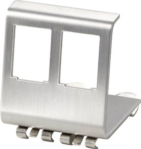 Moduł Keystone renkforce 2 porty RJ45 do montażu na szynie DIN Adapter na szynę DIN Renkforce RF-4538246 1 szt.