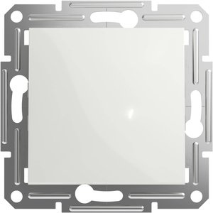 Schneider Electric, przycisk 1-biegunowy podtynkowy, biały, Asfora, EPH0770121D Schneider Electric   Przycisk  Asfora biały (RAL 9003) EPH0770121D