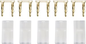 Złącze męskie akumulatora Tamiya Modelcraft 208289 pozłacane 1 zest.