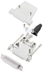 Zestaw listew żeńskich D-Sub encitech DTSL25-LJSRG-T-DMS-W-K 6355-8040-33, rzędy: 2, styki: 25, 180 °, 1 szt.